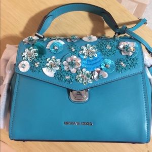 Michael Kors Bristol Floral Sequined Satchel